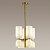 Люстра. 8*E14, 40W, 220V. Латунь, белый Odeon Light Orinoco Midcent 4798/8.