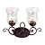 Бра, настенный светильник. Коричневый 2*E27 60W 220V. L`Arte Luce Gela L17722.19