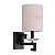 Бра, настенный светильник. Коричневый, белый 1*E14 40W 220V. Crystal Lux Genova Genova AP1