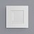 Рамка на 1-пост Белый софт поликарбонат матовый. Werkel Slab  W0012961