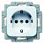 Розетка 2P+E IP20 16A. Альпийский белый. ABB BJE 20 EUCKS-214-500
