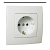 Makel LILLIUM NATURAL KARE Розетка 2К+З с заземлением IP20 Белый 16A 32001028