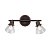CL564521.CitiLux.Настенно-потолочный светильник (Спот).Коричневый, прозрачный.2*E14,60W 220V