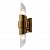 Бра, настенный светильник. Бронза, прозрачное стекло 2*E14 60W 220V. Crystal Lux JUSTO JUSTO AP2 BRA