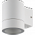 Уличный настенный светильник IP65. Белый матовый. 1*GX53, 15W 220V Ecola FW53C1ECH