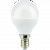 Светодиодная лампа "шар" нет . E14, 8W, 220V, 2700K. Ecola K4QW80ELC