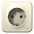 Розетка с заземлением IP20 16А Молочный. Systeme Electric BLNRA010112
