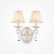 Бра. Кремовый с золотой патиной 2*E14 40W 220V. Maytoni Brionia Elegant ARM172-02-G