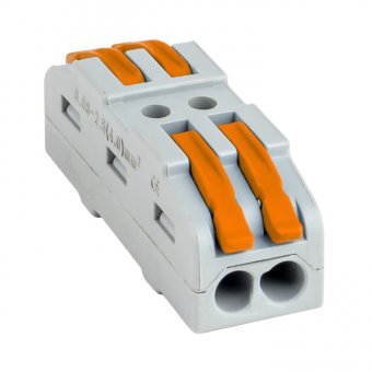 Клемма соединительная проходная Серый. EKF plc-smk-422