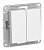 ATN001351.Systeme Electric.AtlasDesign (Лотос).Выключатель 2-клавишный, Винтов. зажим