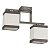 Люстра потолочная. 2*E27, 60W, 220V. Серый антик TK-Lighting Lea Gray 2408.