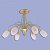 CL108162. CitiLux. Люстра  6*E14  60W 220V. матовое золото белый