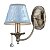 Бра, настенный светильник. Бронза, голубой 1*E14 40W 220V. Maytoni Vals  RC098-WL-01-R