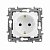 672222. Legrand. Etika (Белый). Розетка 2К+З с заземлением, со шторками, 16A, встраиваемый монтаж, I