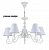 E3-05-G. Lamp4you. Люстра  5*E14  40W 220V. Античный серый