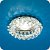 Venecia 51 05 70. Italmac. Встраиваемый светильник MR16., 1*GU5.3 , 50W, 12/220V. Хром/прозрачное ст