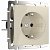 Розетка с заземлением IP20 16A слоновая кость. Слоновая кость. Werkel W1171003