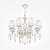 Люстра. 8*E14, 60W, 220V. Белый с Золотом Maytoni Grace Elegant ARM247-08-G.